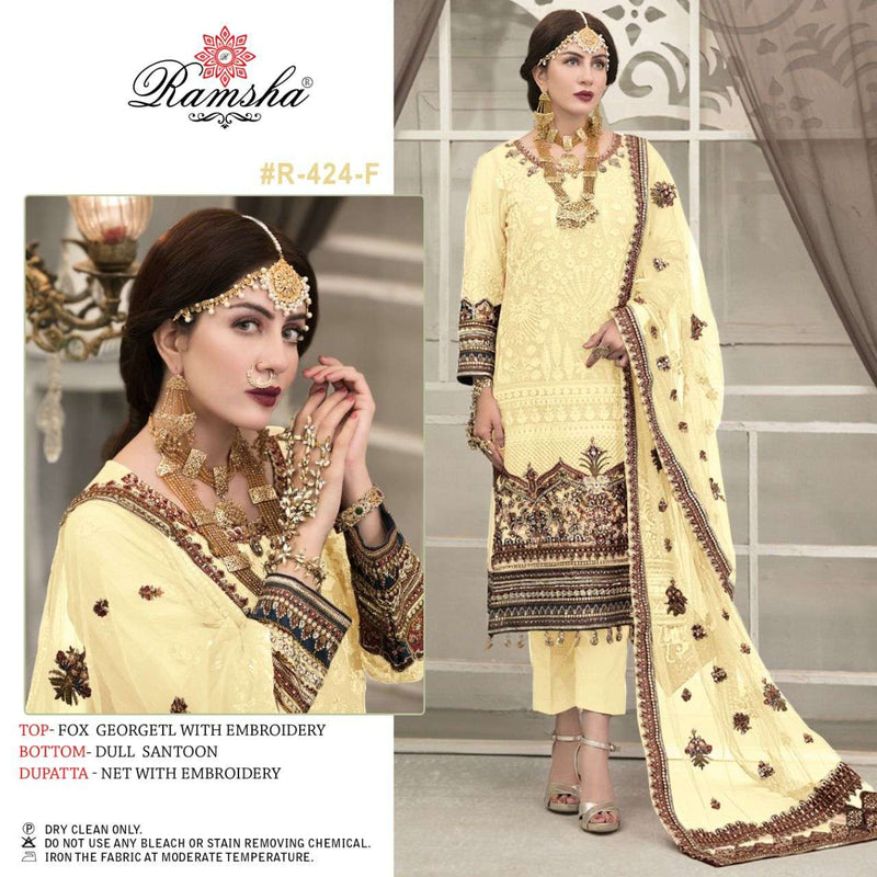 Ramsha Dno 424 F Georgette Stylish Designer Party Wear Salwar Kameez