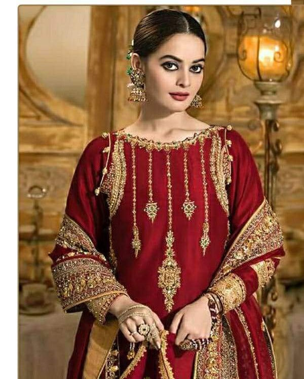 Ramsha R 381 A Fox  Georgeet Disigner Salwar Kameez