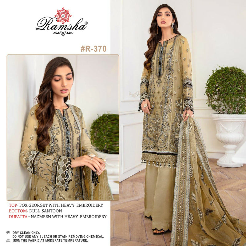 Ramsha R-370 Georgget Stylish Designer Salwar Kameez