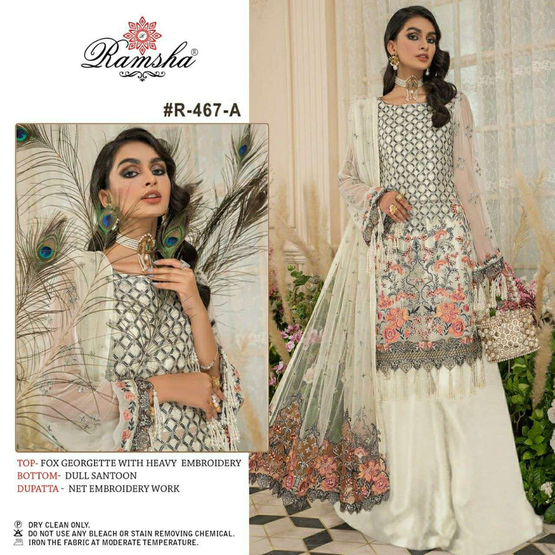 Ramsha Dno 467 A Georgette Stylish Designer Party Wear Salwar Kameez