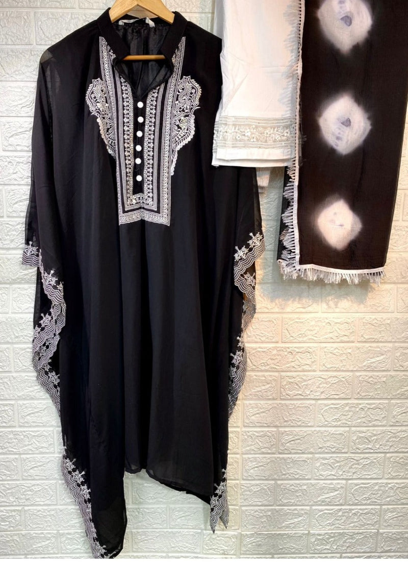 Ramsha Suit R Kaftan C Fox Georgette With Embroidery Work Stylish Designer Pakistani Salwar Kameez