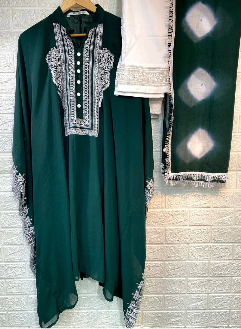 Ramsha Suit R Kaftan B Fox Georgette With Embroidery Work Stylish Designer Pakistani Salwar Kameez