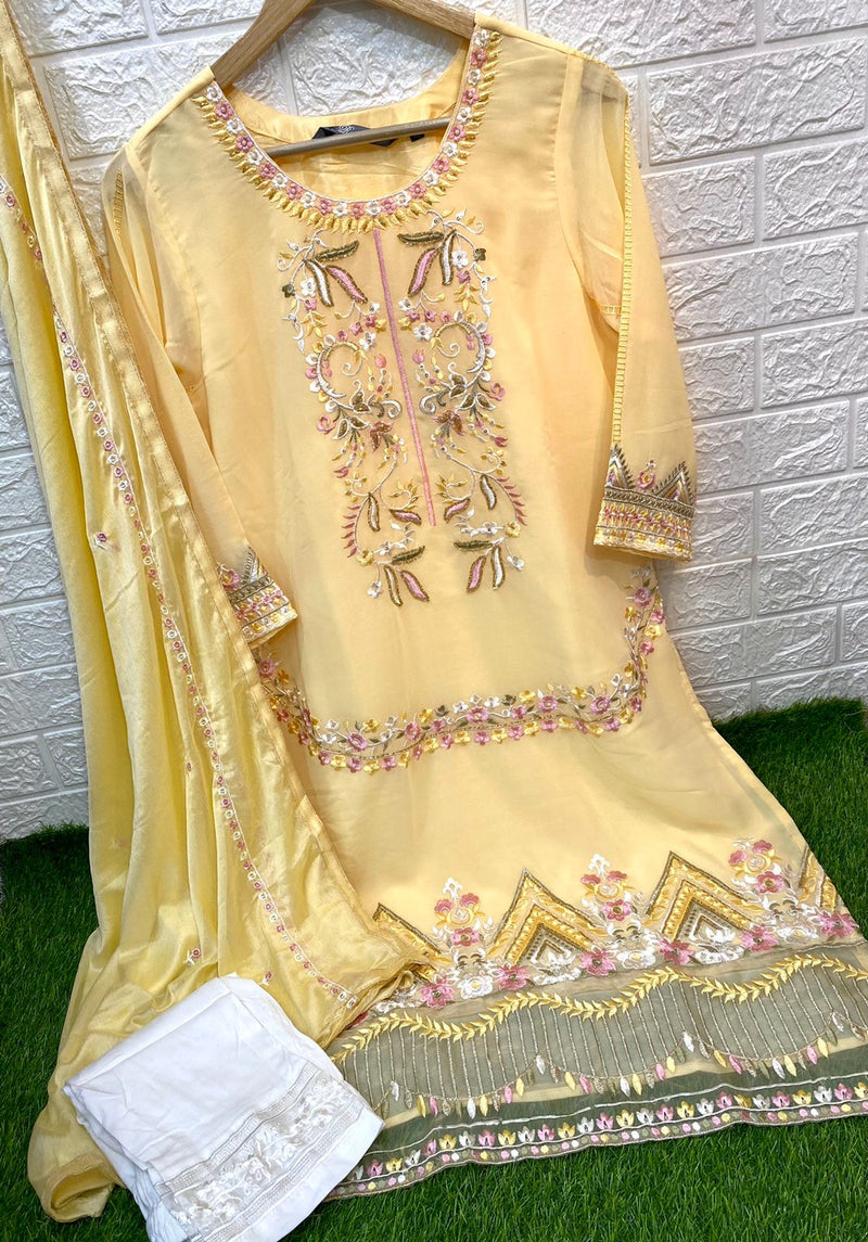Ramsha Dno R 1001 Georgette With Heavy Embroidery Work Attractive Look Pret Kurti