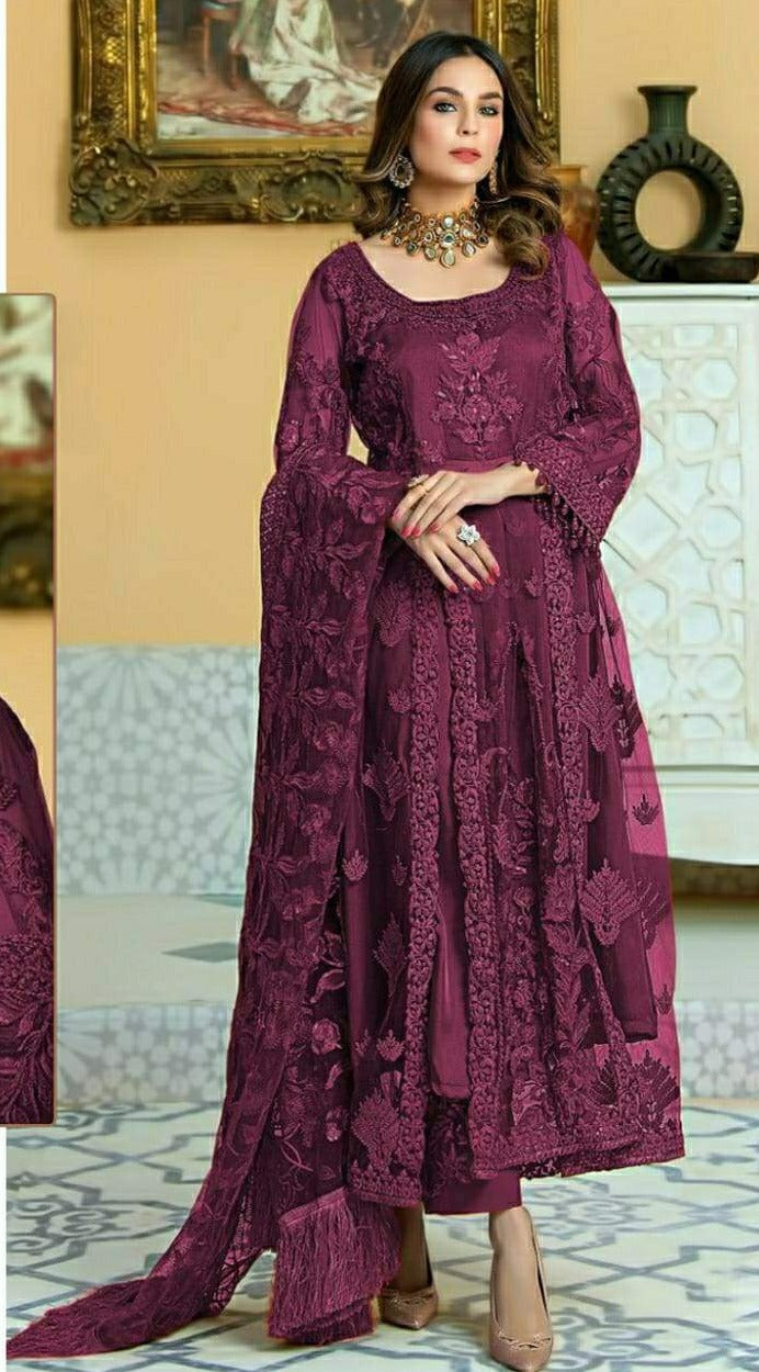 Ramsha R 383 Butterfly Net Designer Salwar Kameez