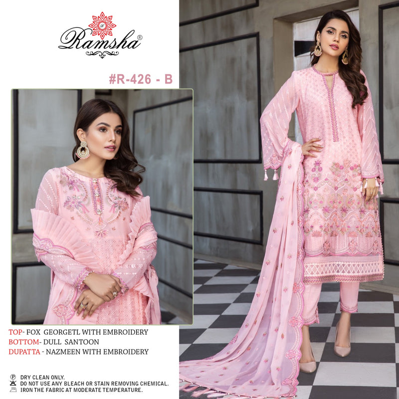 Ramsha R 426 B Georgette Stylish Designer Party Wear Salwar Kameez