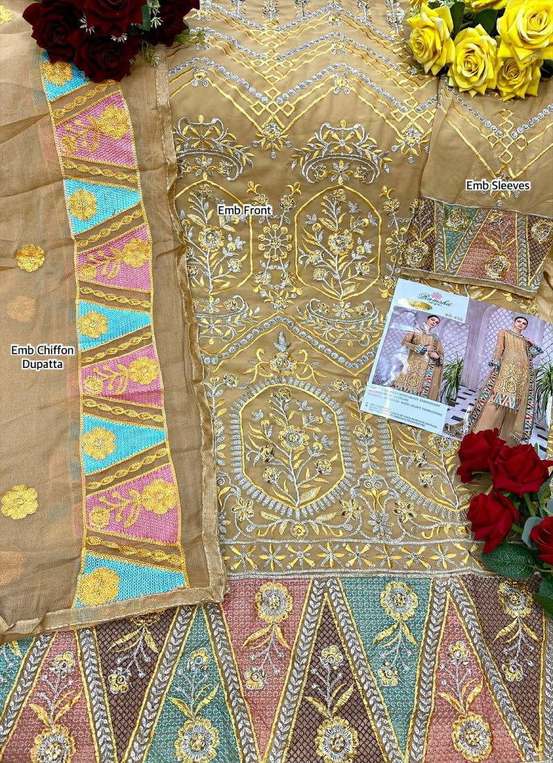 Ramsha Suit Dno S 503 Georgette With Emroidery Work Stylish Designer Party Wear Salwar Suit