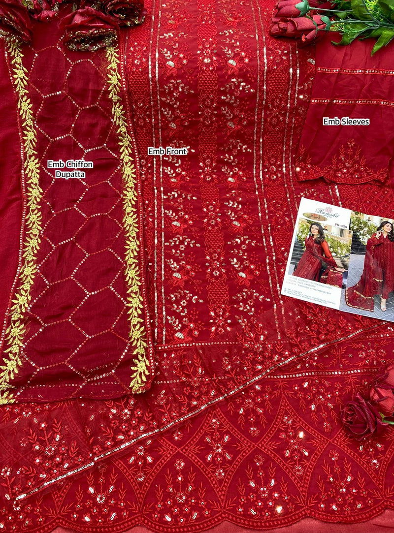 Ramsha R 459 Georgette Stylish Designer Party Wear Salwar Kameez