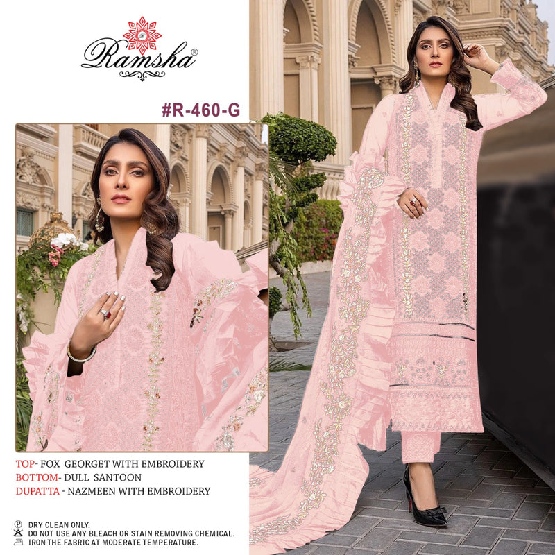 Ramsha Dno 460 G Georgette Stylish Designer Party Wear Salwar Kameez