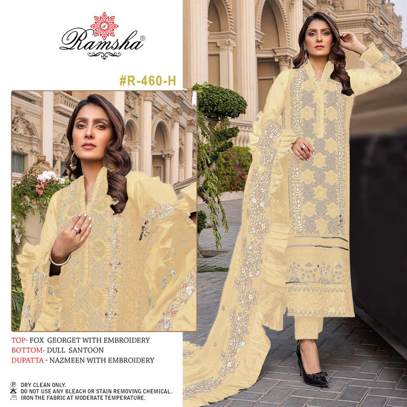 Ramsha Dno 460 H Georgette Stylish Designer Party Wear Salwar Kameez