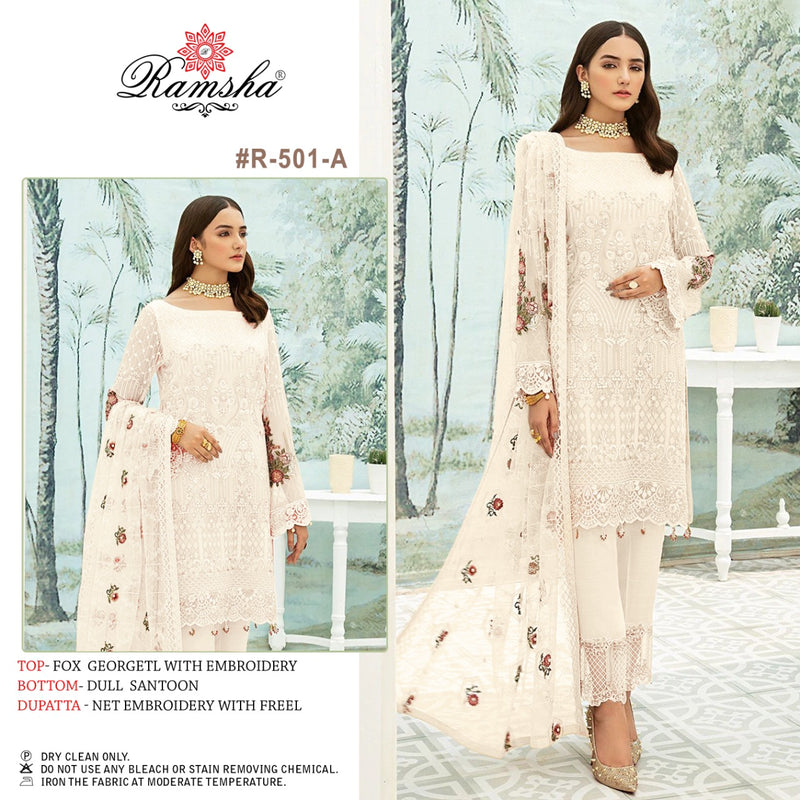 Ramsha Dno R 501 A Georgette Stylish Designer Wear Salwar Kameez