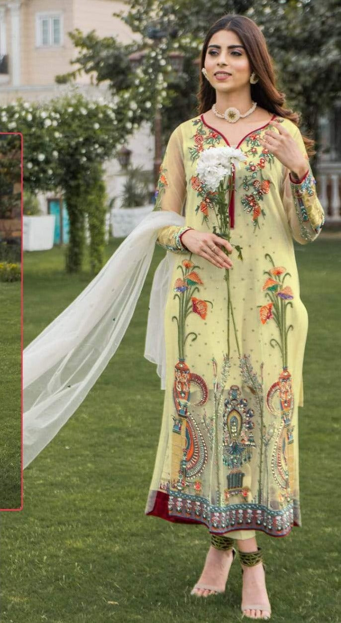Ramsha R 355 Georgget Stylish Designer Salwar Kameez
