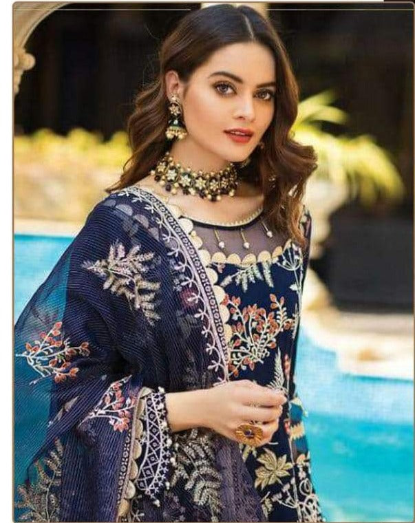 Ramsha R 392 Georgget Stylish Designer Salwar Kameez