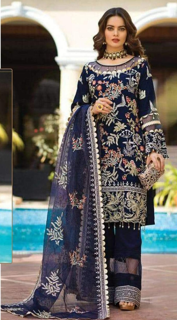 Ramsha R 392 Georgget Stylish Designer Salwar Kameez