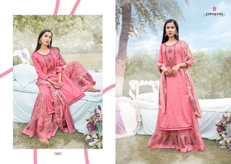 Rangoon Rashiya Heavy Cotton Self Print Kashmiri Work Kurti