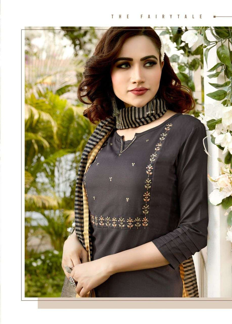 Riya Designer Launch Inayat Vol 4 Reyon With Embrodairy Work  Kurti With Banarasi Duptta