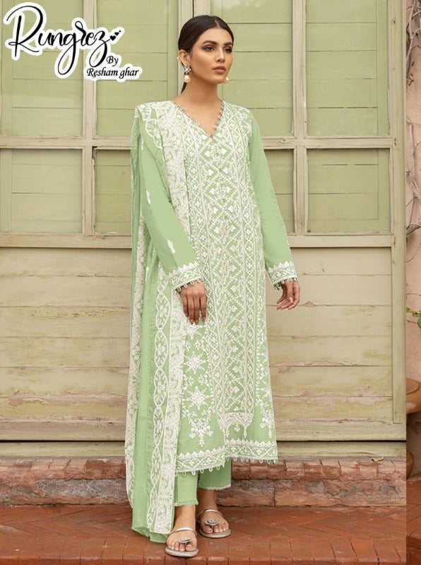 Rungrez Dno R 3 B Georgette With Heavy Beautiful Embroidery Work Stylish Designer Salwar Kameez