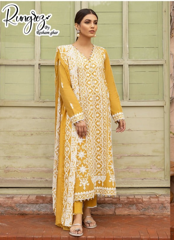 Rungrez Dno R 3 A Georgette With Heavy Beautiful Embroidery Work Stylish Designer Salwar Kameez