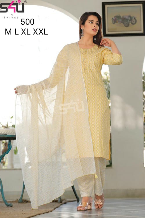S4u Shivali Dno 500 Fancy Stylish Designer Casual Wear Kurti