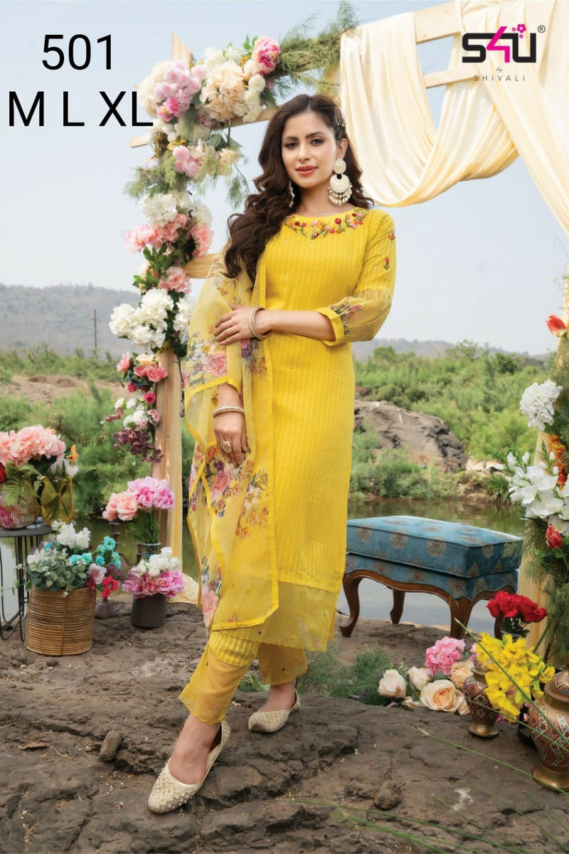 S4u Shivali Dno 501 Fancy Stylish Designer Festival Wear Kurti