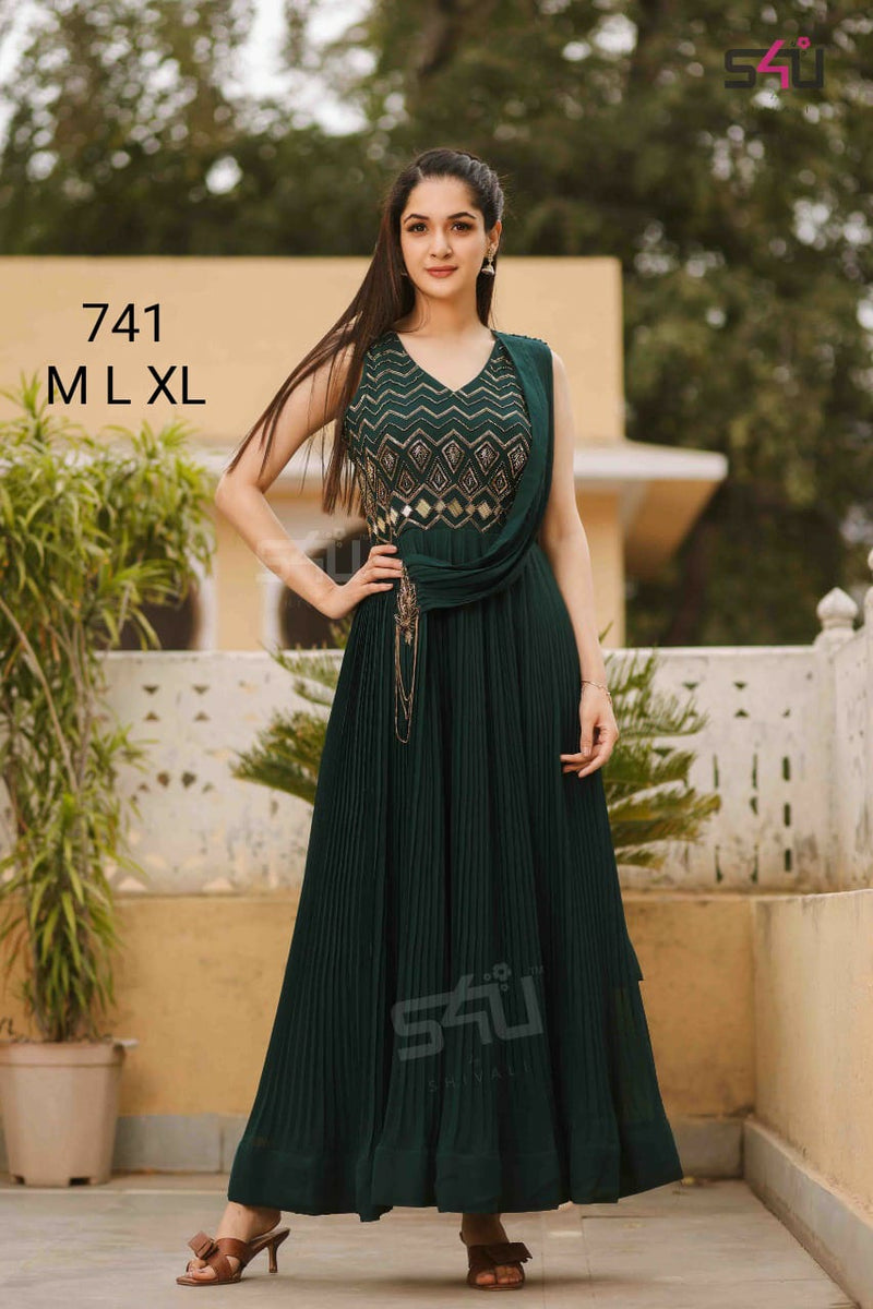 S4u Shivali Dno 741 Fancy Stylish Designer Elegant Party Wear Kurti
