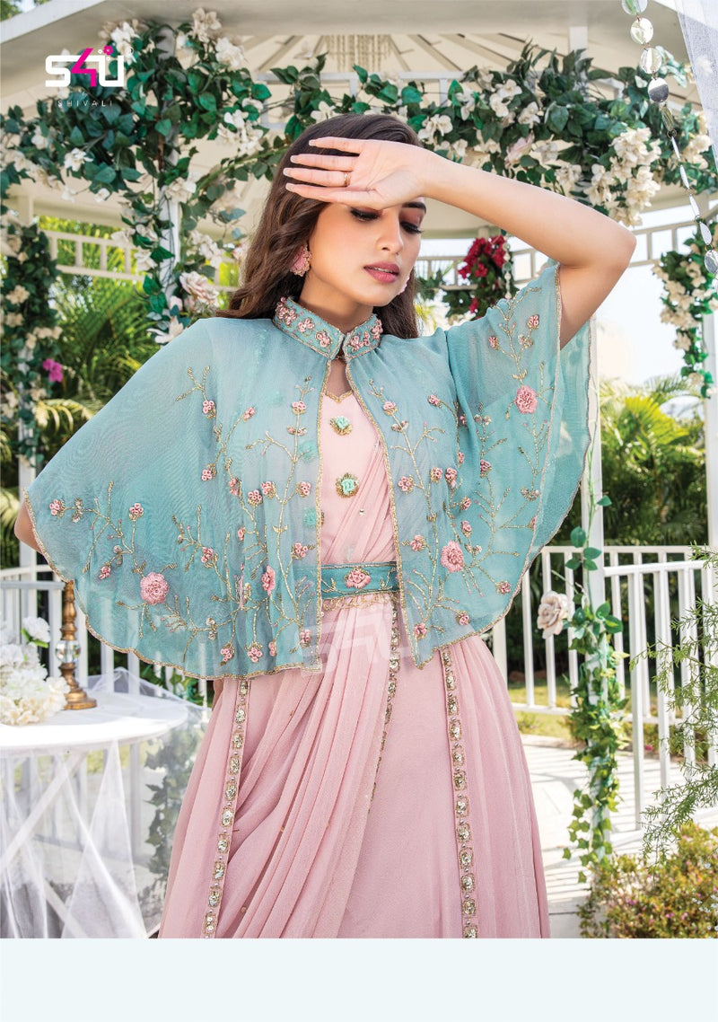 S4u Shivali Kitty Party Vol 4 Georgette With Fancy Work Stylish Designer Party Wear Long Kurti