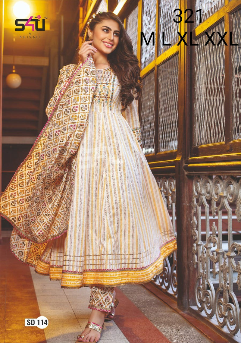 S4u Shivali Dno 321 Fancy Stylish Festival Wear Designer Kurti