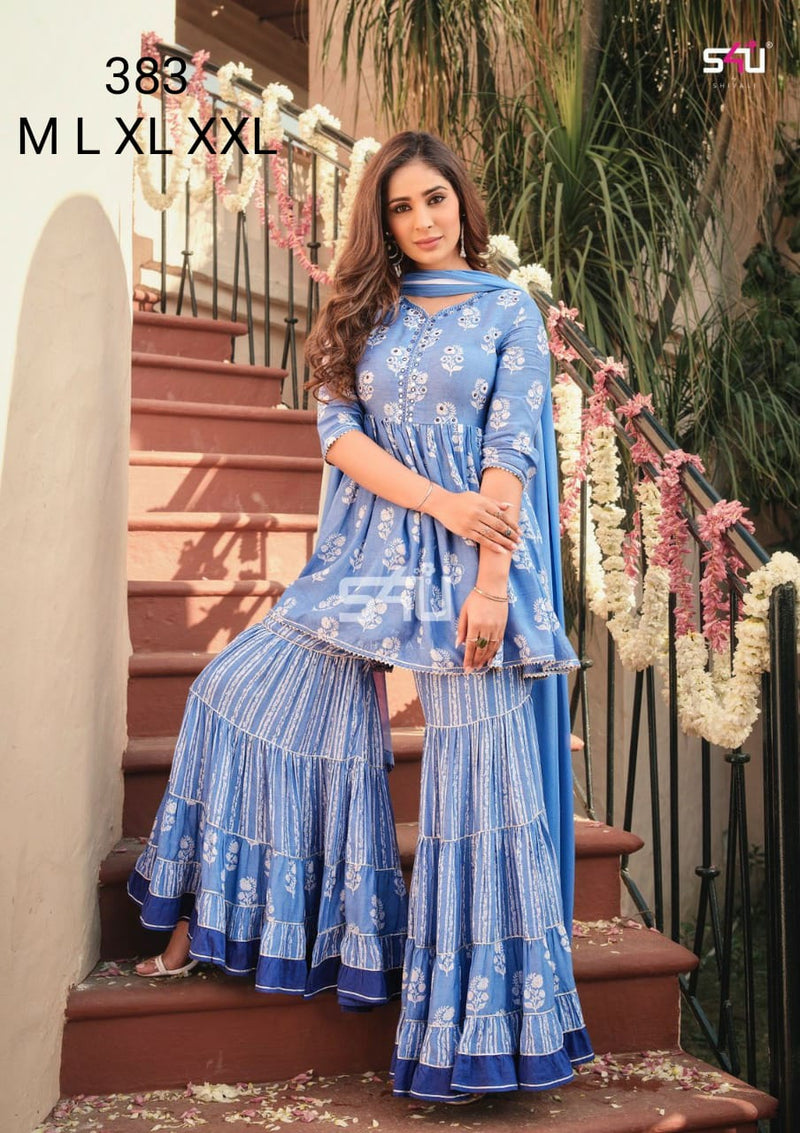 S4u Shivali Dno 383 Fancy Stylish Designer Wear Kurti