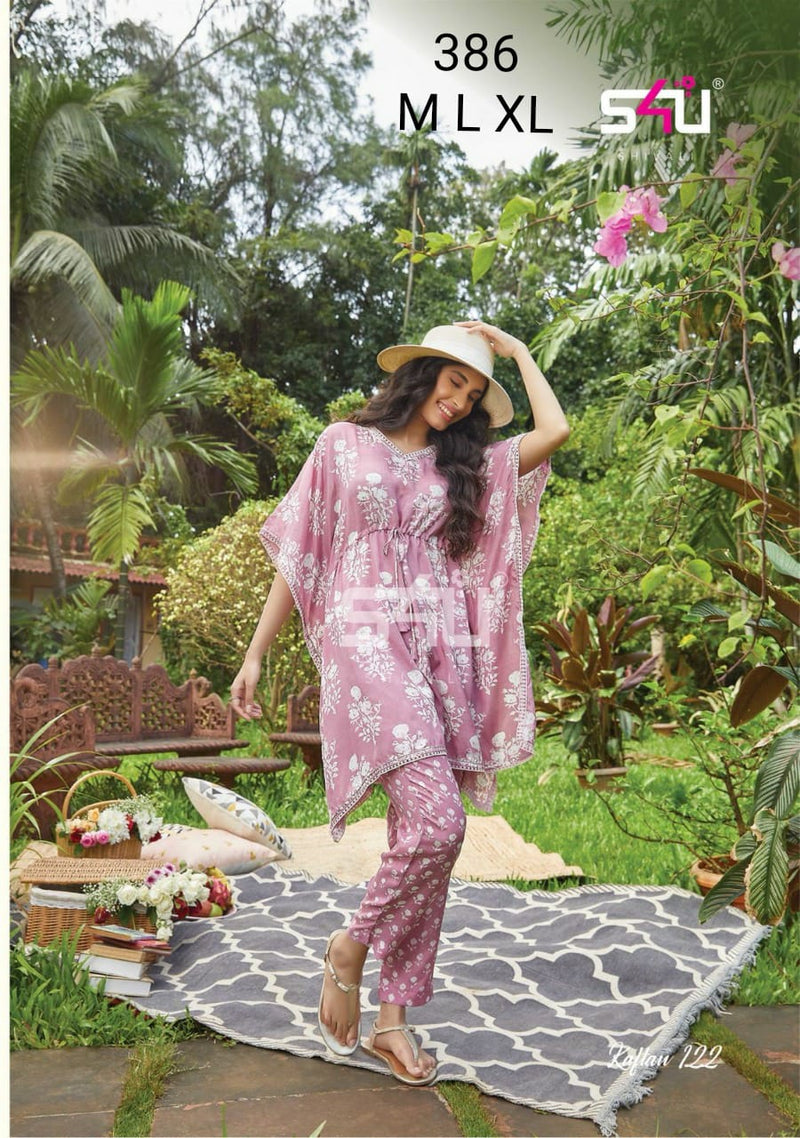 S4u Shivali Dno 386 Fancy Stylish Designer Casual Wear Kurti