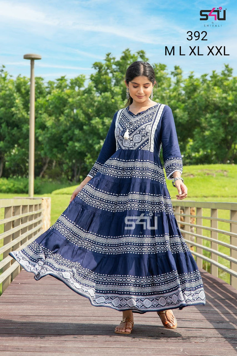 S4u Shivali Dno 392 Fancy Stylish Designer Graceful Look Kurti