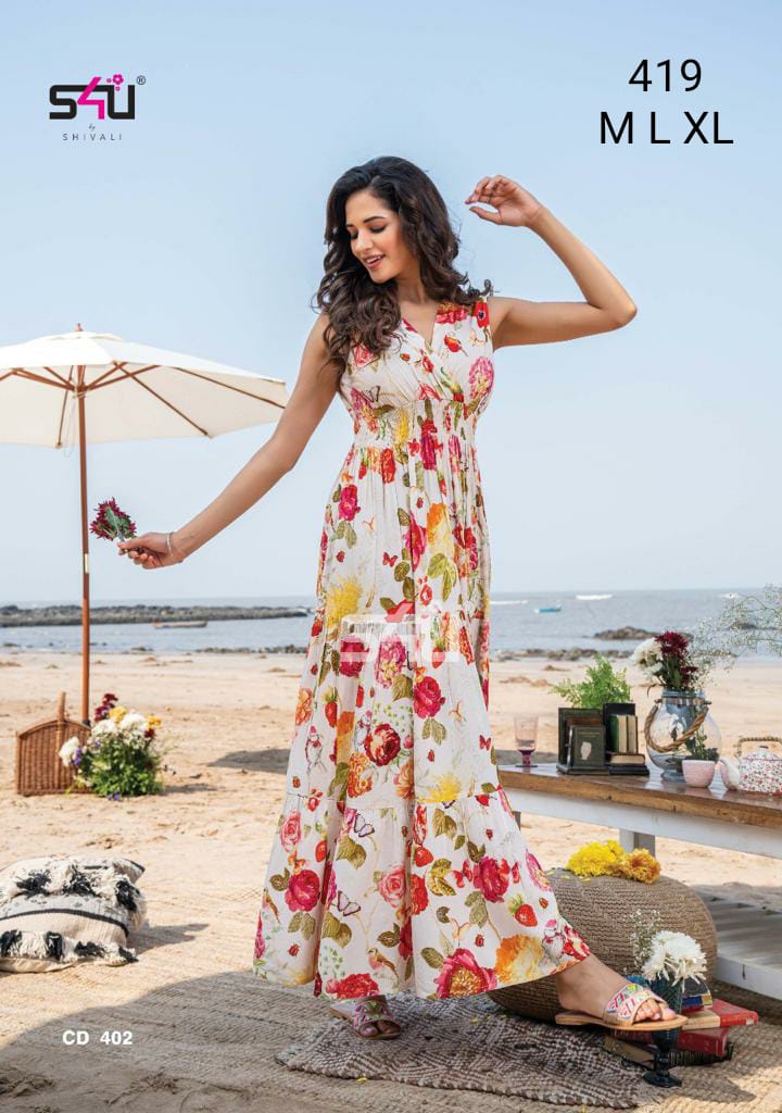 S4u Shivali Dno 419 Fancy Stylish Designer Wear Kurti