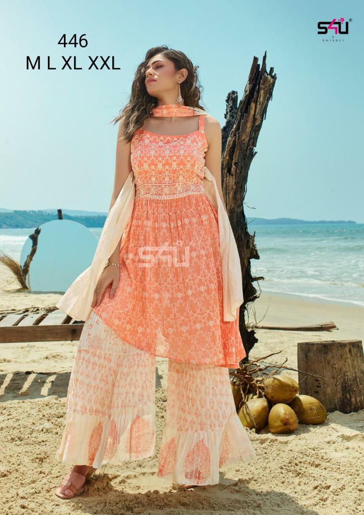 S4u Shivali Dno 446 Fancy Stylish Designer Casual Wear Kurti
