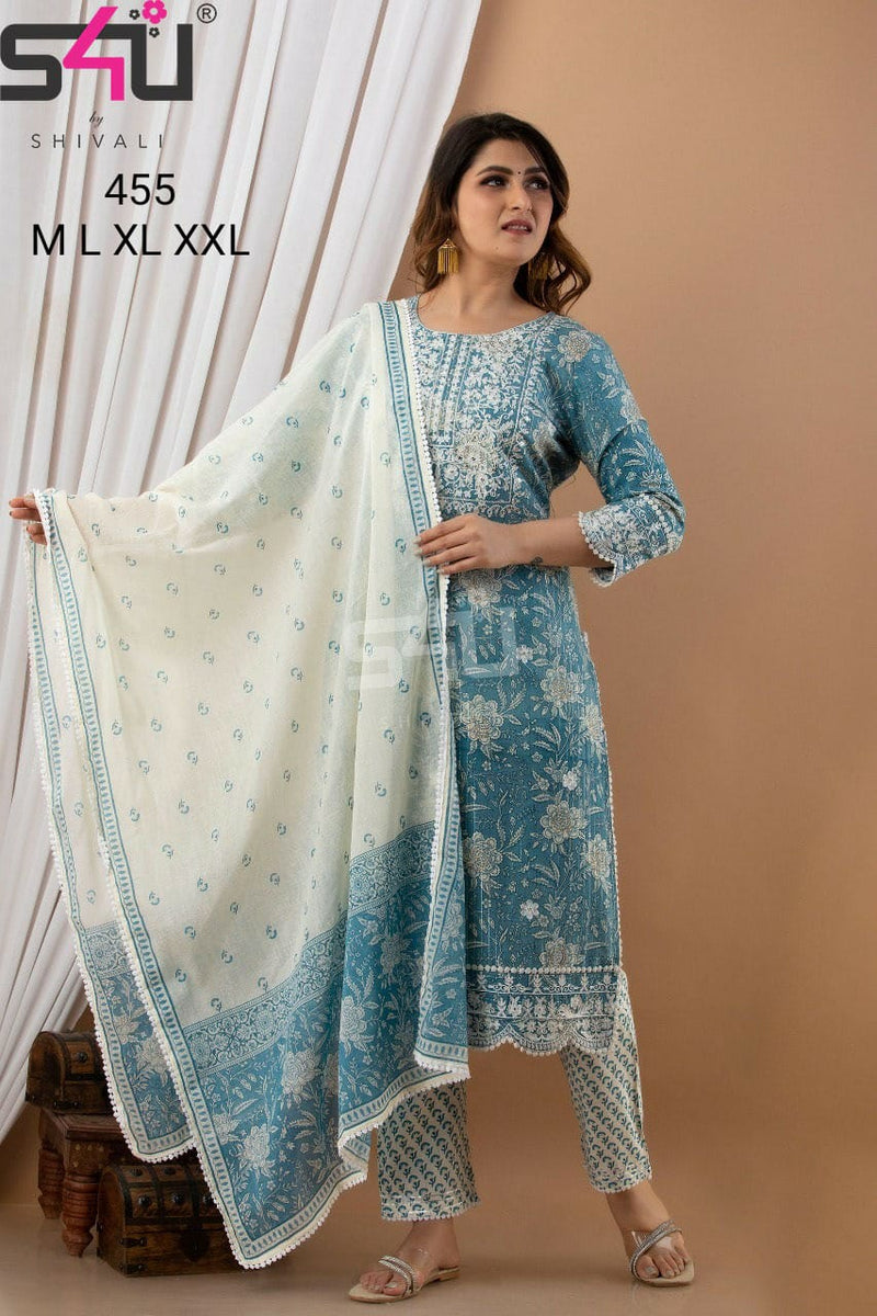 S4u Shivali Dno 455 Fancy Stylish Designer Casual Wear Kurti