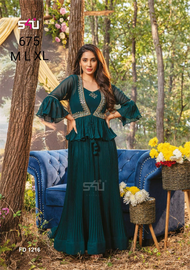 S4u Shivali Fd 1216 Fancy Designer Partywear Kurti