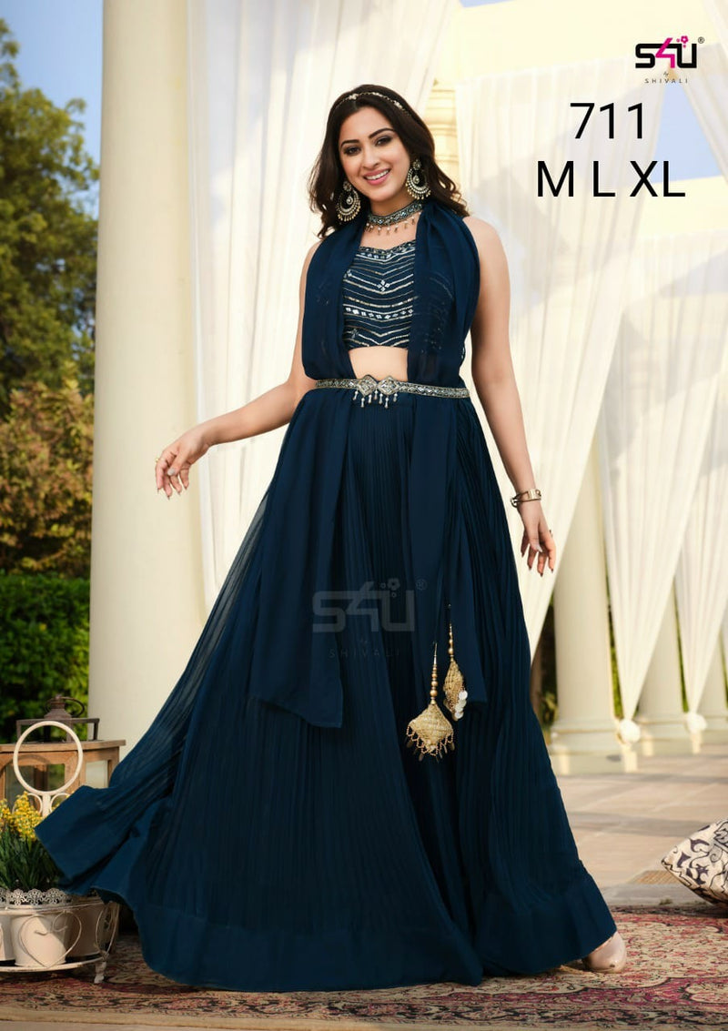 S4u Shivali Dno 711 Fancy Stylish Designer Party Wear Indo Western