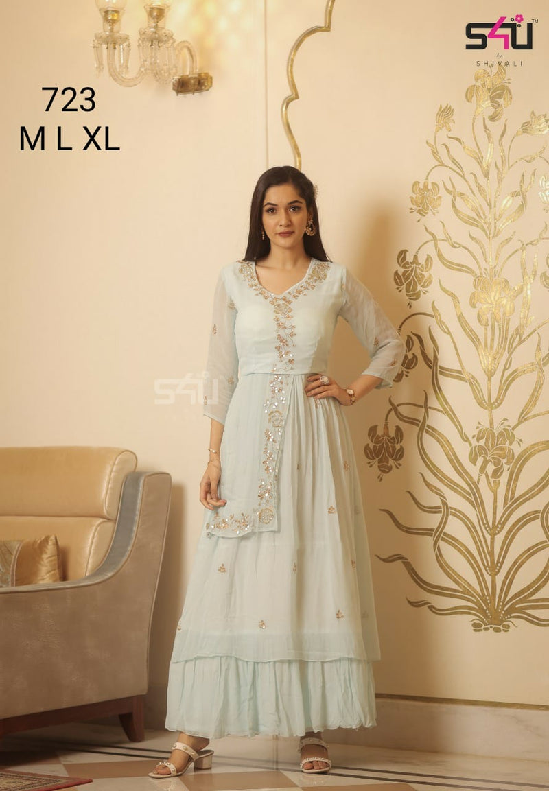 S4u Shivali Dno 723 Fancy Stylish Designer Party Wear Kurti