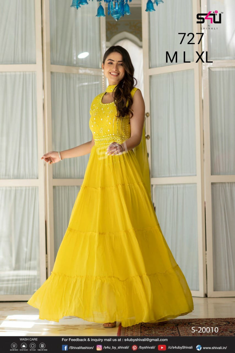 S4u Shivali Dno 727 Fancy Stylish Designer Party Wear Kurti
