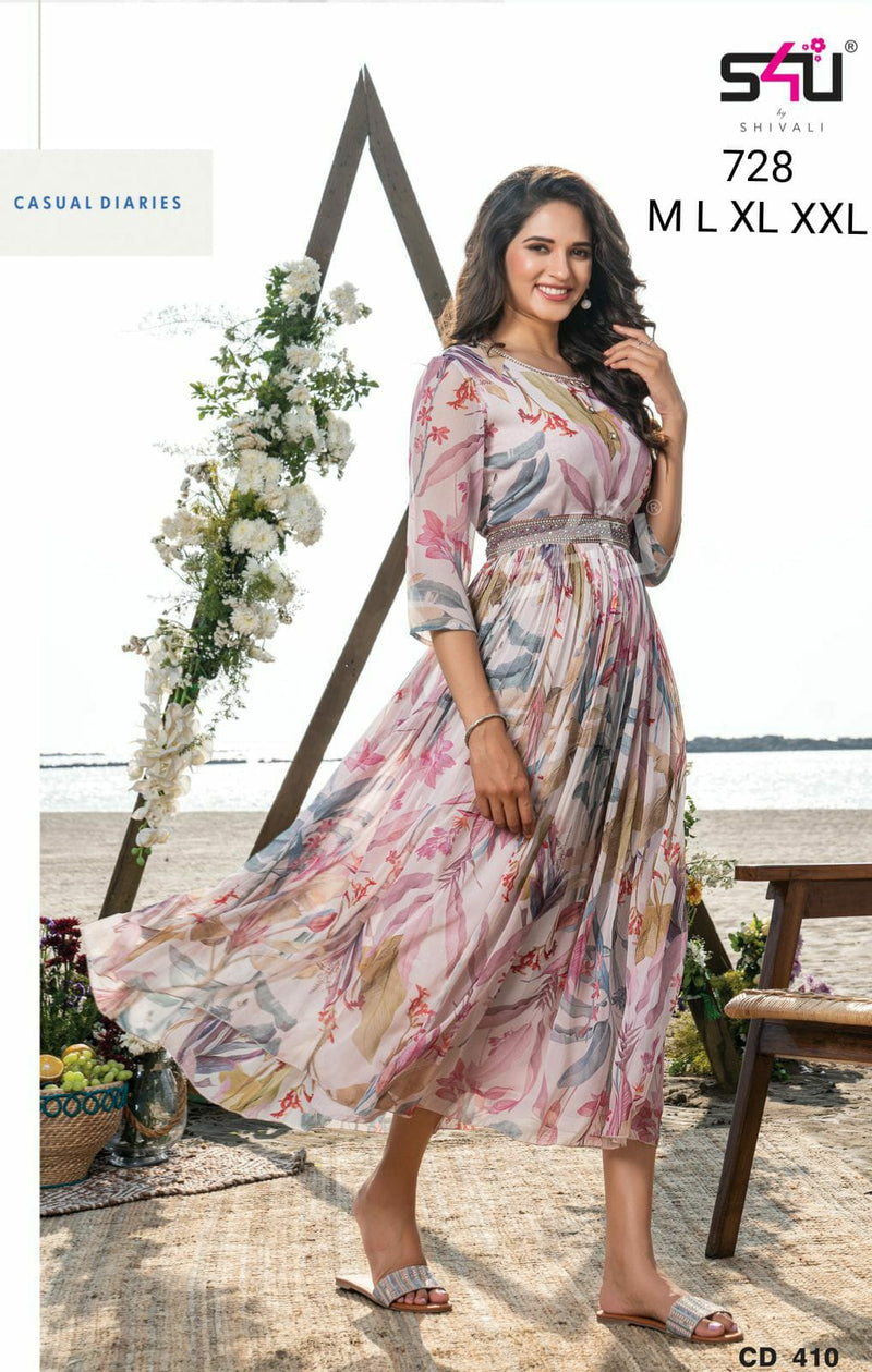 S4u Shivali Dno 728 Fancy Stylish Designer Kurti