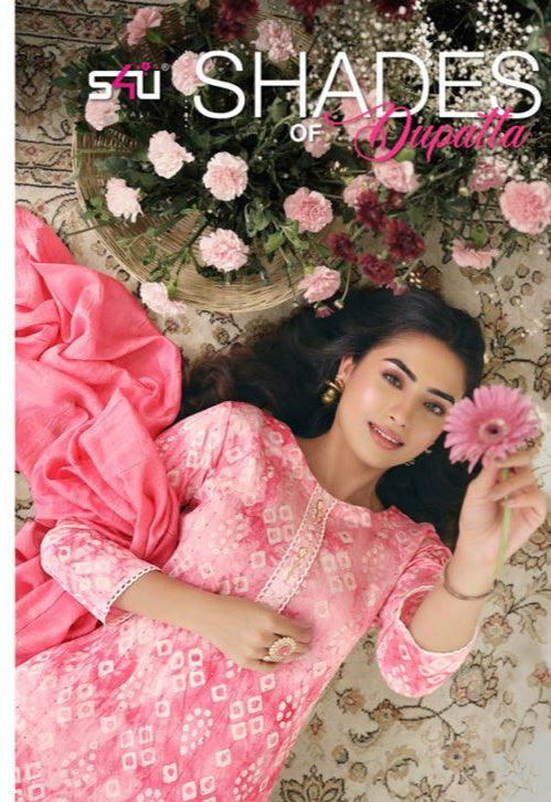 S4u shivali Shades Of Dupatta Viscose chanderi Stylish Designer New Modern Style Casual Kurti