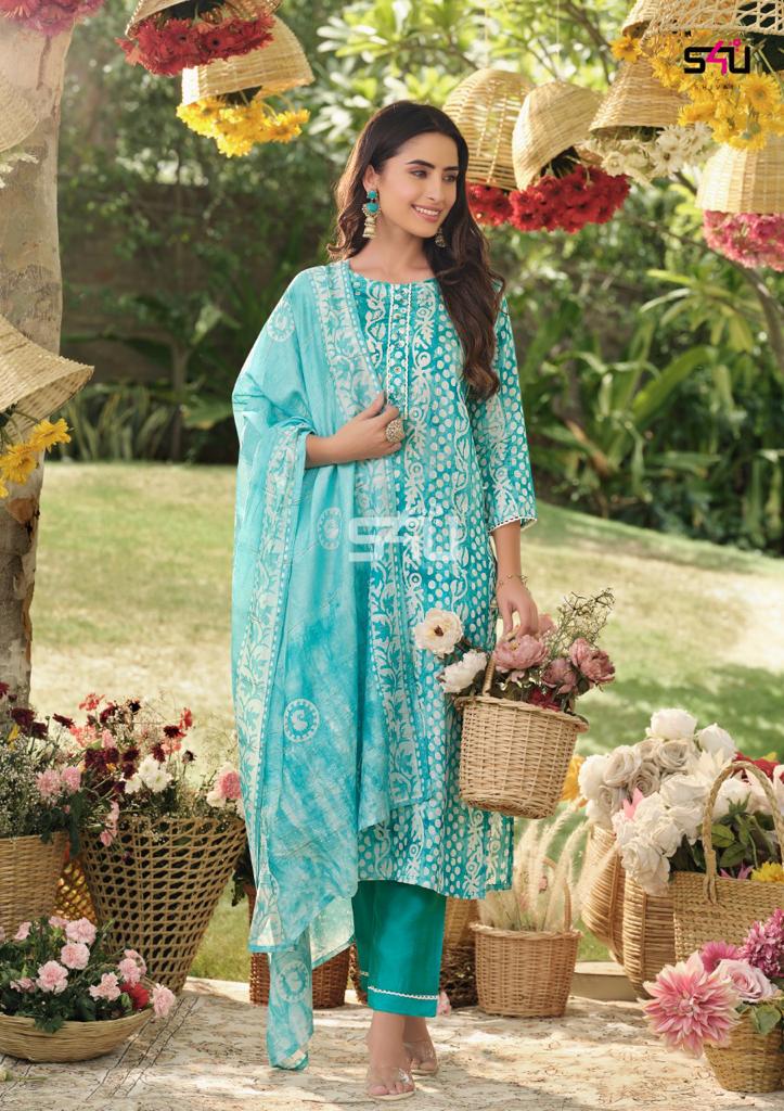 S4u shivali Shades Of Dupatta Viscose chanderi Stylish Designer New Modern Style Casual Kurti