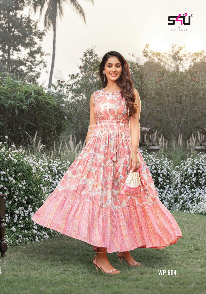 S4u Weekend Passion Rayon Fancy Gown Look Kurtis