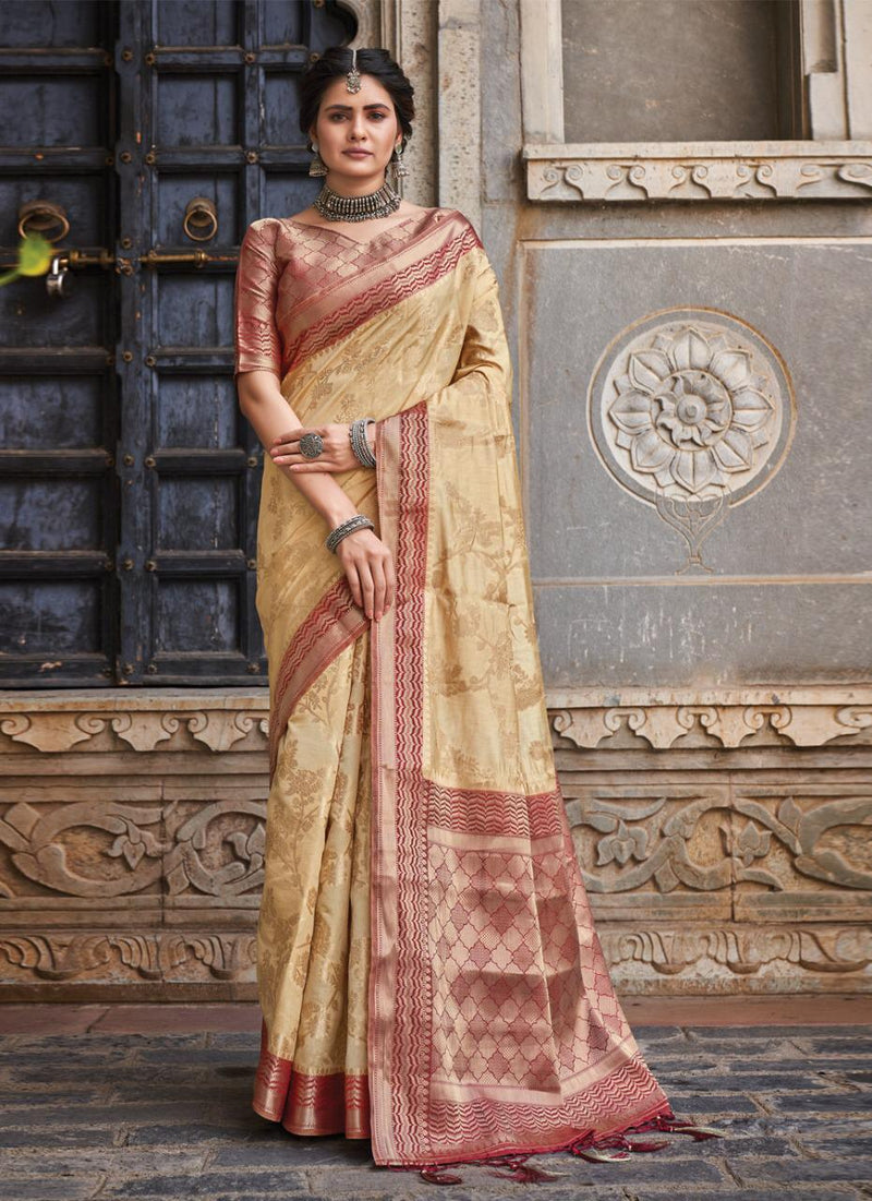 Sangam Prints Alekha Silk Stylish Designer Gorgeous Festival Look Heavy Saree