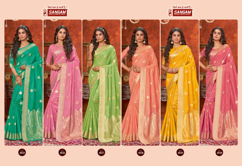 Sangam Prints Blue Moon Cotton Stylish Designer Printed Festival Wear Saree