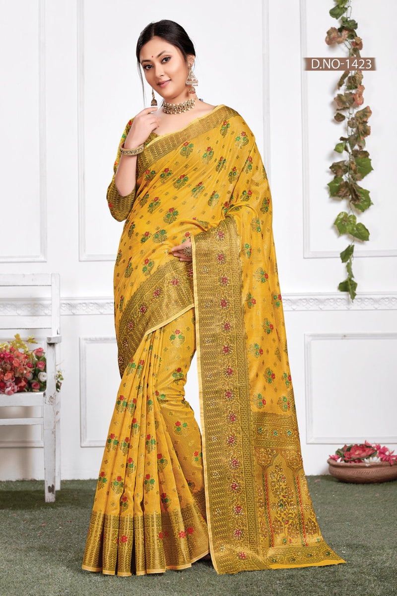 Sangam Prints Chitrakoot Cotton Stylish Decent Look Designer Saree