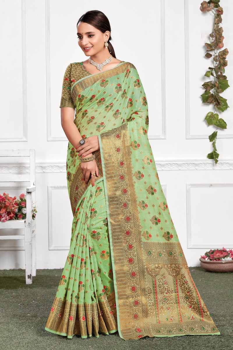 Sangam Prints Chitrakoot Cotton Stylish Decent Look Designer Saree