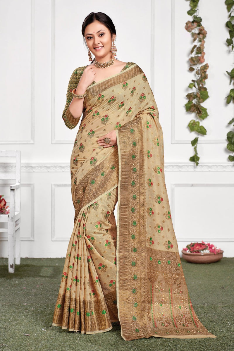 Sangam Prints Chitrakoot Cotton Stylish Decent Look Designer Saree