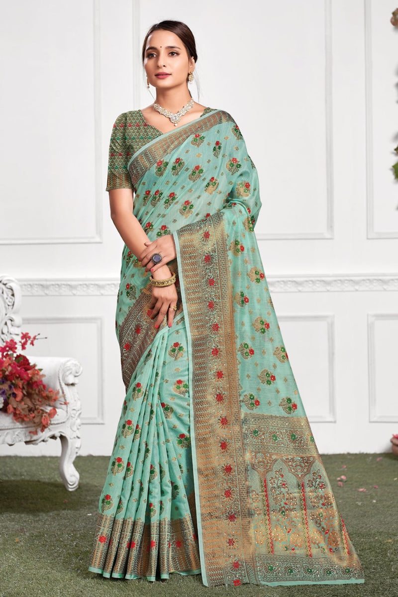 Sangam Prints Chitrakoot Cotton Stylish Decent Look Designer Saree