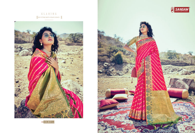 Sangam Prints Kesar Silk Banarasi Silk Stylish Designer Festival Look Saree
