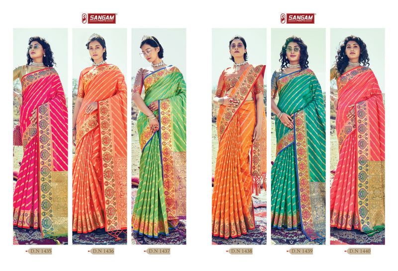 Sangam Prints Kesar Silk Banarasi Silk Stylish Designer Festival Look Saree