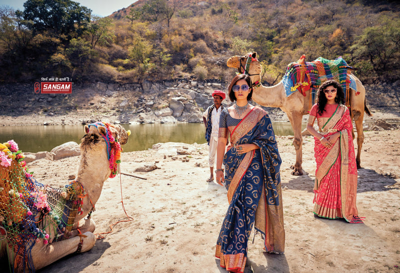 Sangam Prints Nirali Banarasi Silk Designer Graceful Festival Look Sarees