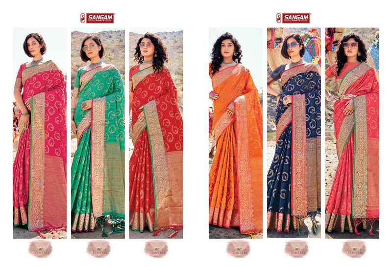 Sangam Prints Nirali Banarasi Silk Designer Graceful Festival Look Sarees